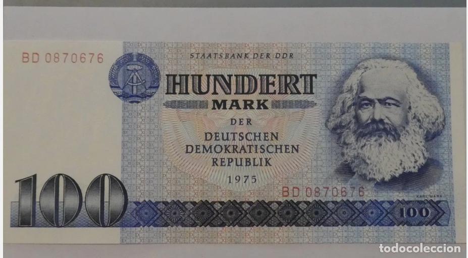 Monedas antiguas de Europa: ALEMANIA DEMOCRATICA 100 MARCOS 1975