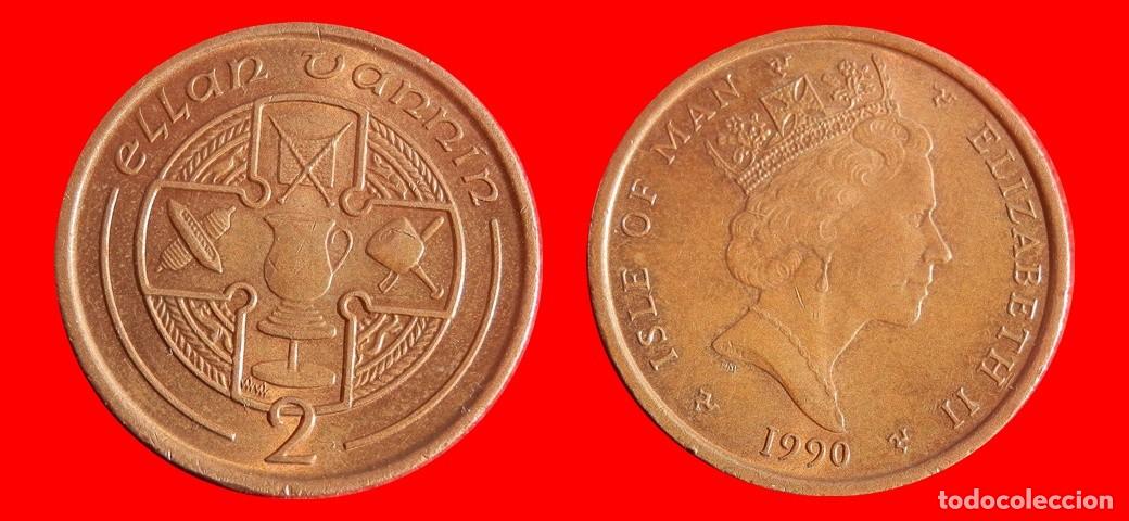 Monedas antiguas de Europa: 2 PENIQUES PENCE 1990 ISLA DE MAN-157163