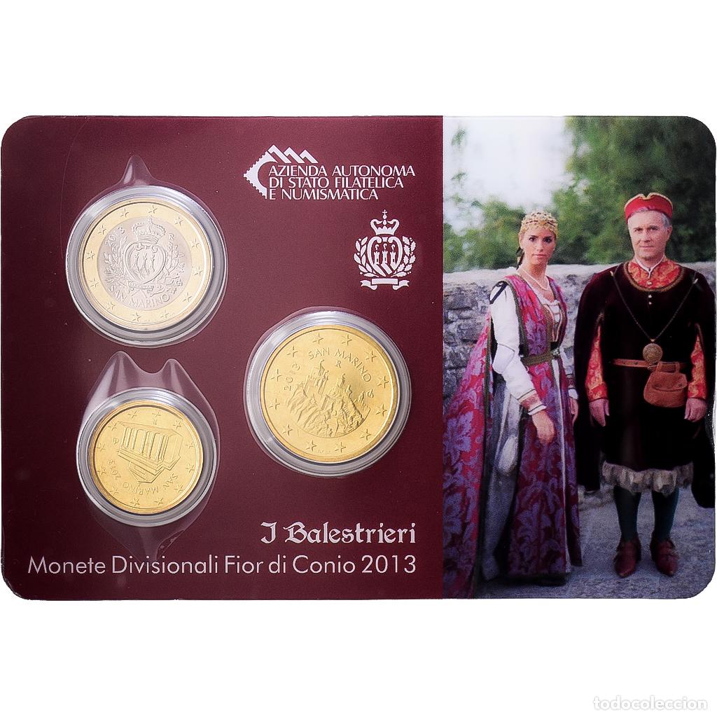 Monedas antiguas de Europa: [#1546800] San Marino, 10c. + 50c. + 1&euro;, I Balestrieri, 2013, Rome, Sin informaci&oacute;n, FDC