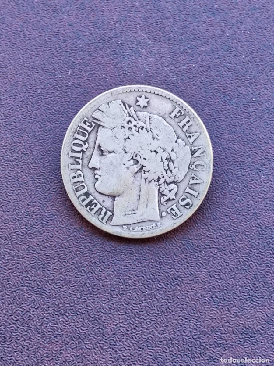 Monedas antiguas de Europa: MONEDA DE 2 FRANCOS DE FRANCIA DEL A&Ntilde;O 1872.DE PLATA.