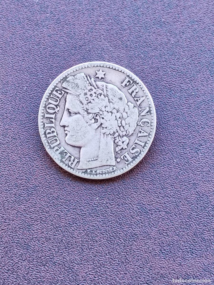 Monedas antiguas de Europa: MONEDA DE 2 FRANCOS DE FRANCIA DEL A&Ntilde;O 1870.DE PLATA.