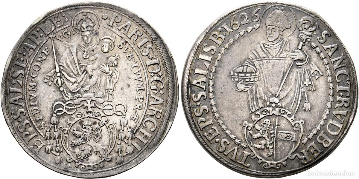 Monedas antiguas de Europa: SC-Austria-Paris Von Lodron. Taler 1626. Plata 28,5g
