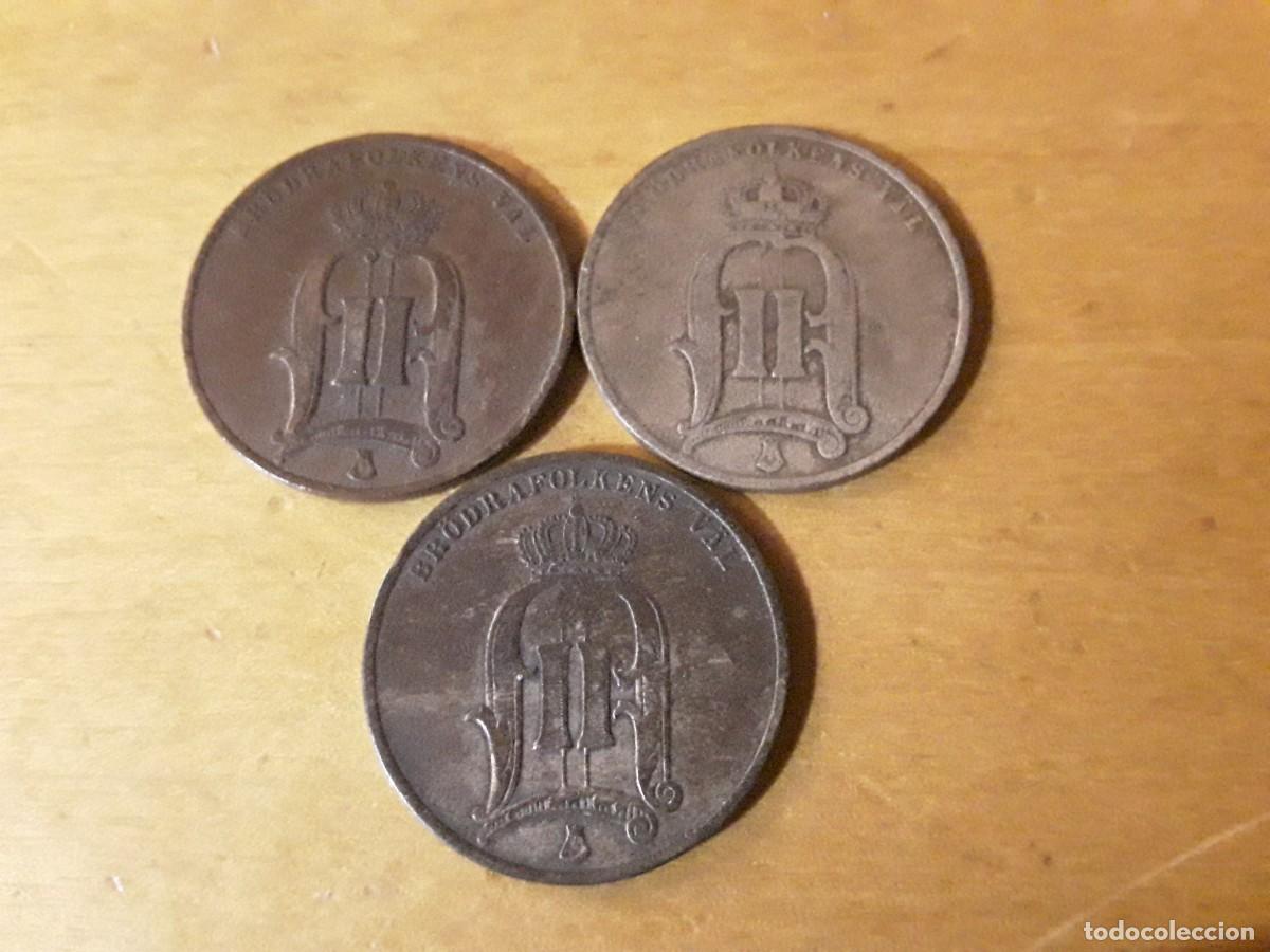 Monedas antiguas de Europa: SUECIA - LOTE 5 ORE A&Ntilde;O 1875 + 1878 + 1886.