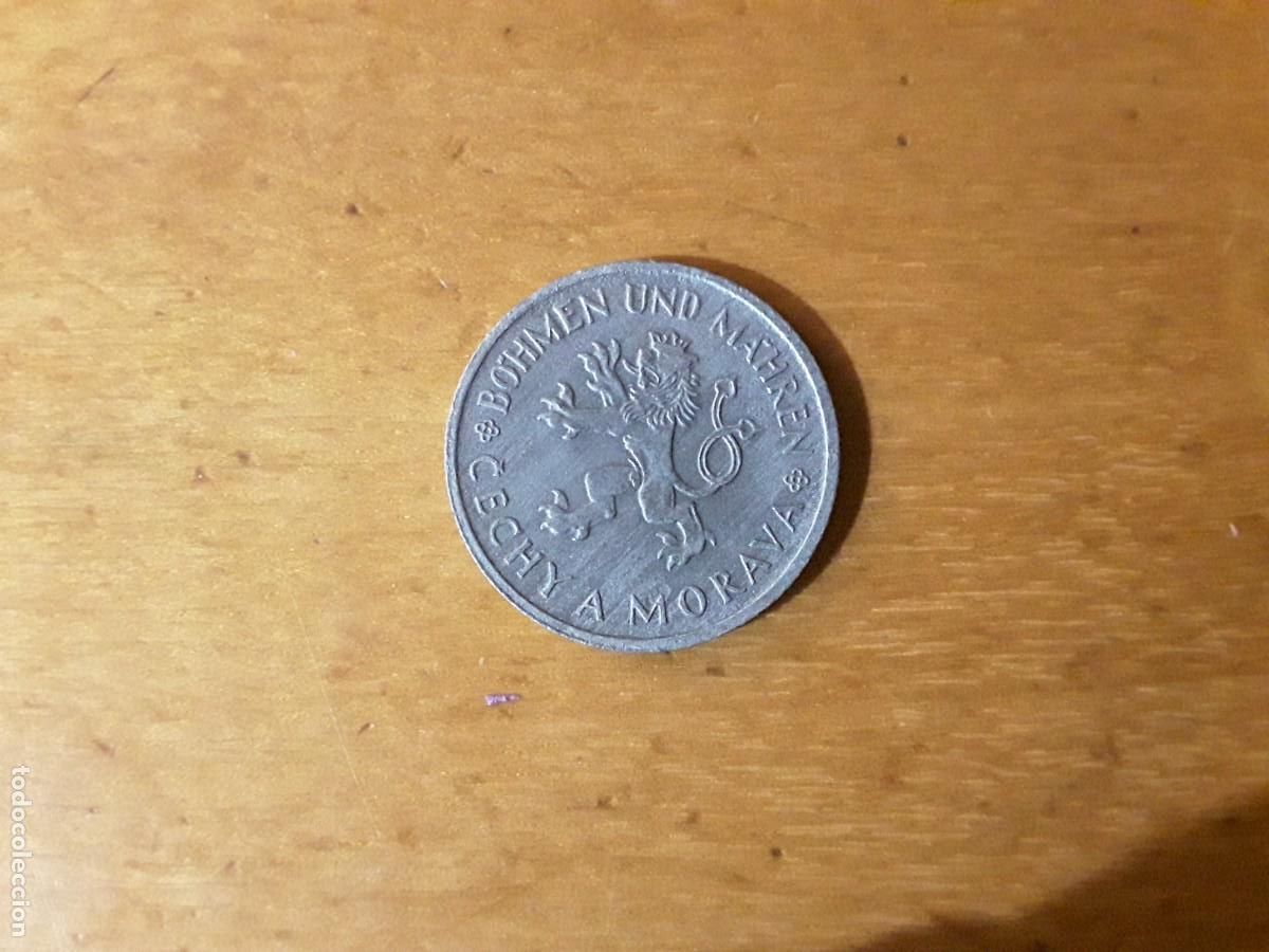 Monedas antiguas de Europa: BOHEMIA Y MORAVIA - 1 KORUNA A&Ntilde;O 1943.