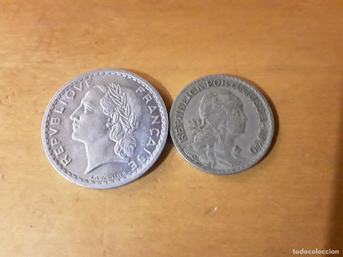 Monedas antiguas de Europa: LOTE FRANCIA 5 FRANCOS A&Ntilde;O 1948 + PORTUGAL 1 ESCUDO A&Ntilde;O 1940 + AUSTRIA 1 STEPHANSGROCHEN A&Ntilde;O 1951.