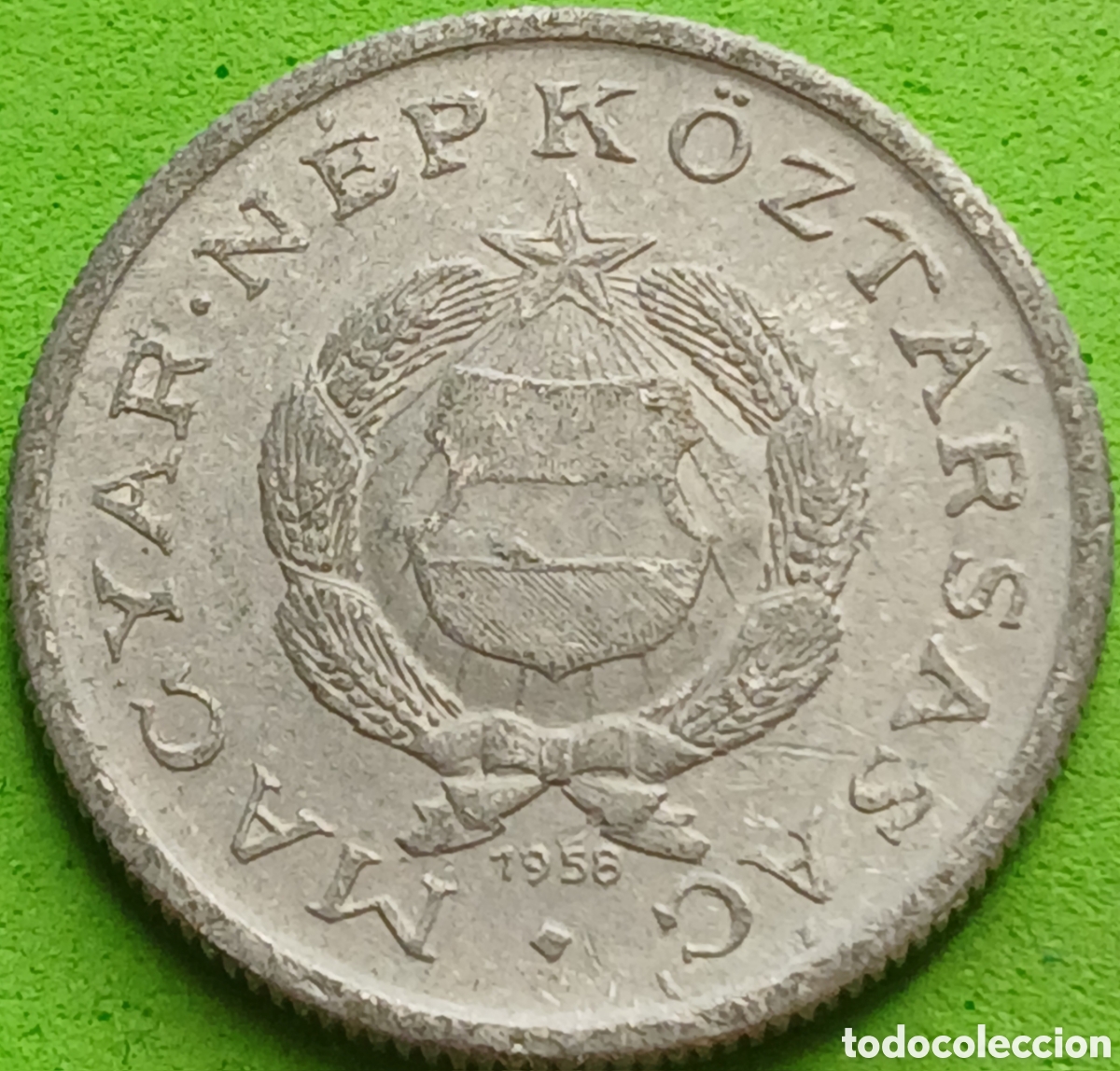 Monedas antiguas de Europa: Hungr&iacute;a 1 forint 1958 km#555 poco com&uacute;n