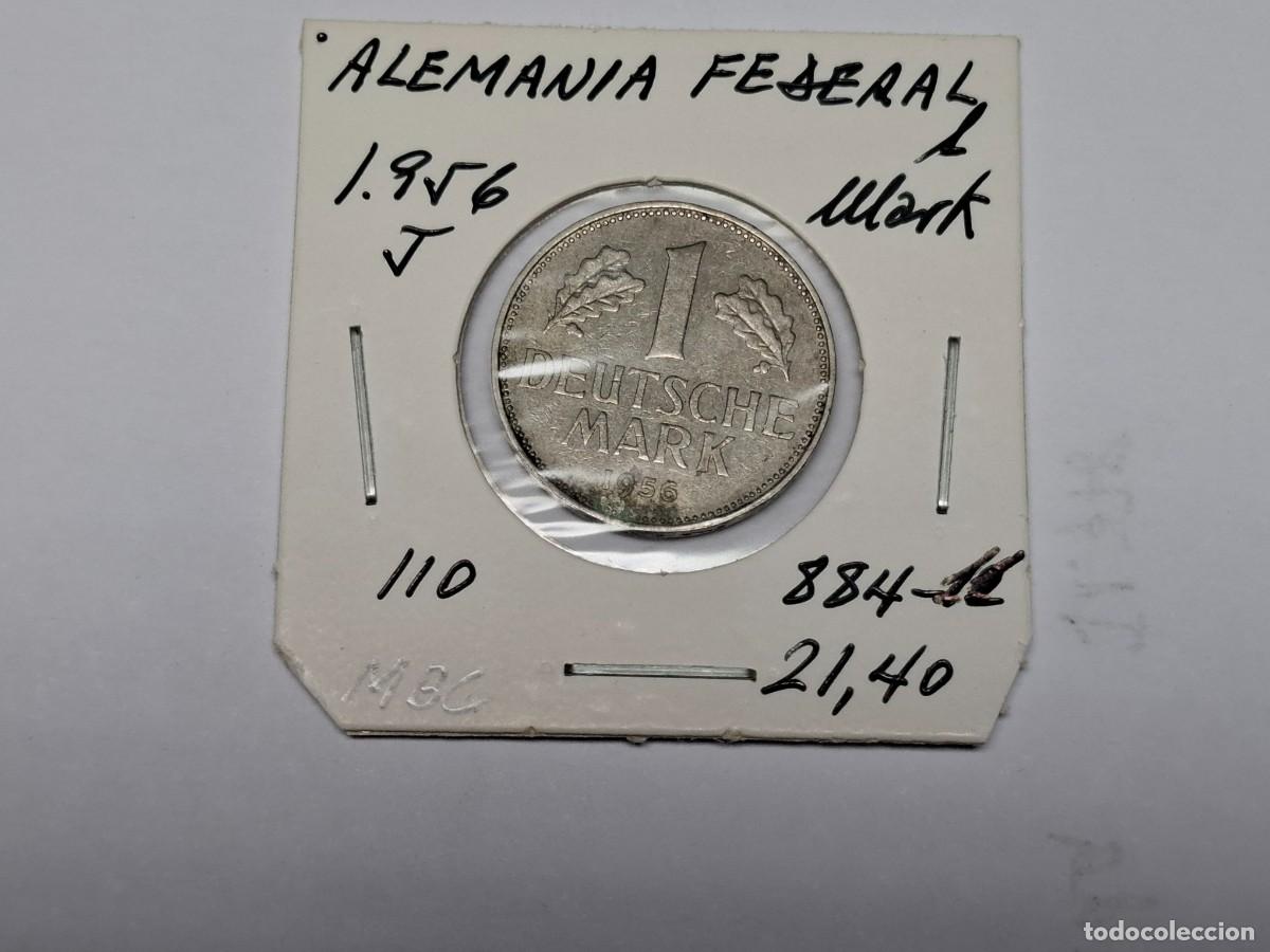Monedas antiguas de Europa: 1 MARCO de 1956 J KM 110 ALEMANIA FEDERAL en MBC