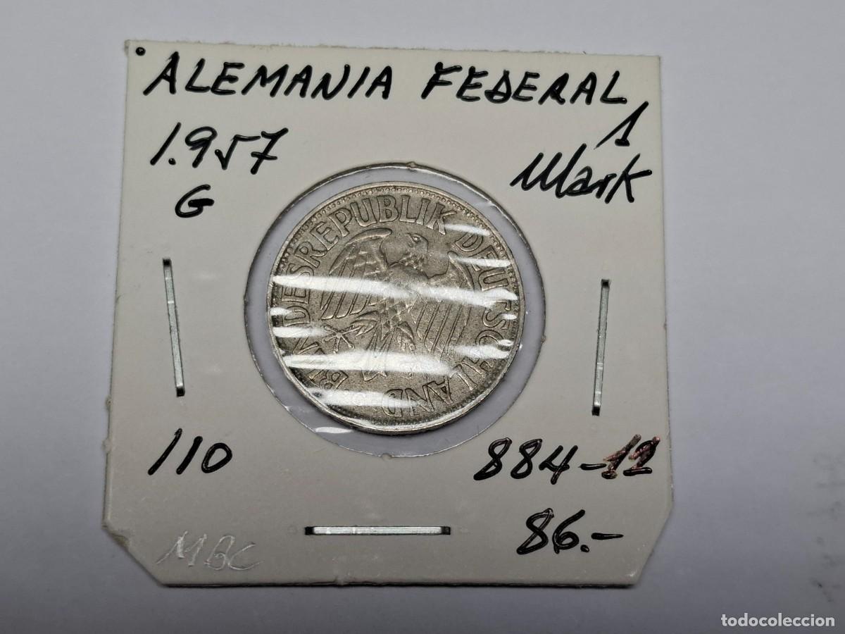 Monedas antiguas de Europa: 1 MARCO de 1957 J KM 110 ALEMANIA FEDERAL en MBC