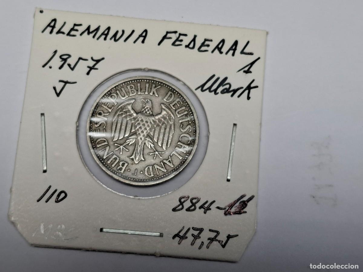 Monedas antiguas de Europa: 1 MARCO de 1957 J KM 110 ALEMANIA FEDERAL en MBC