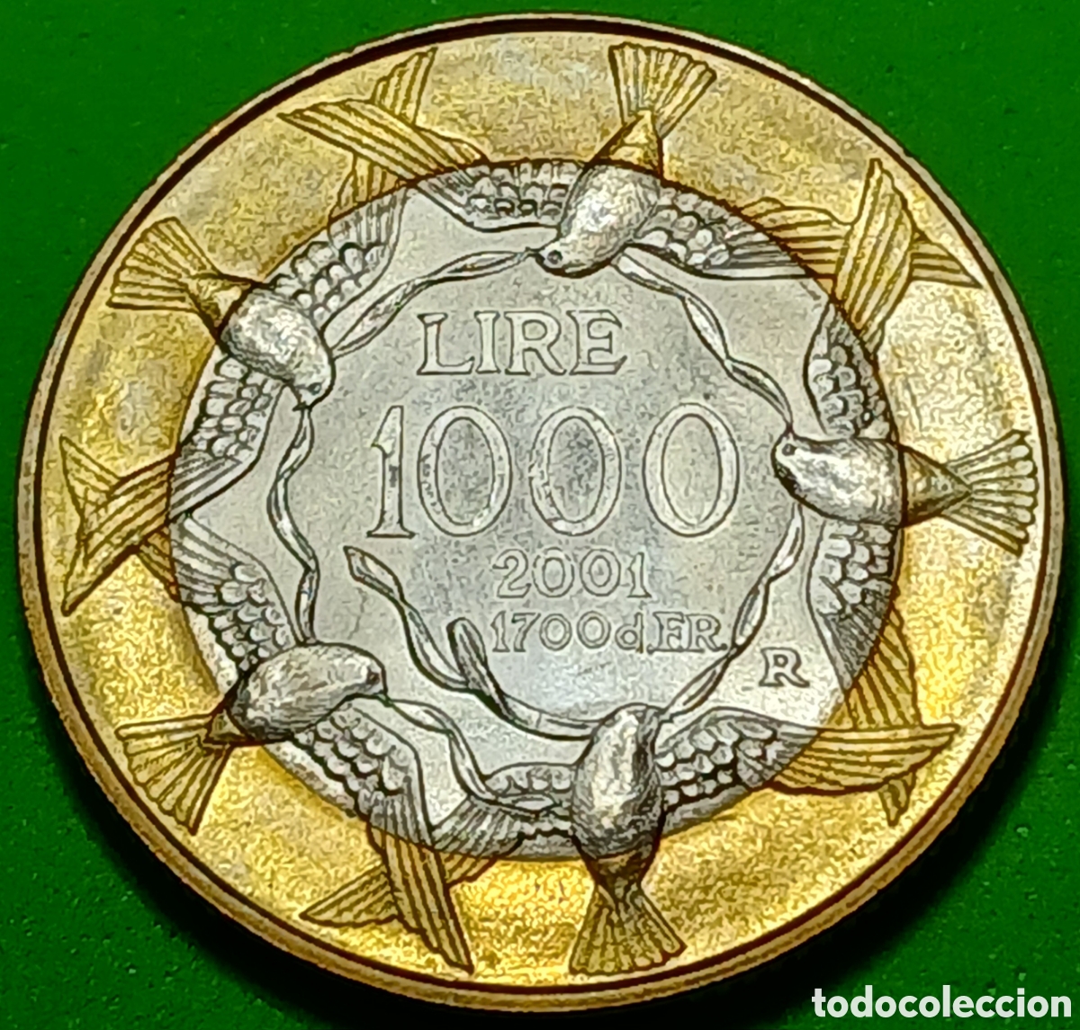 Monedas antiguas de Europa: San Marino 1000 liras 2001 km#430