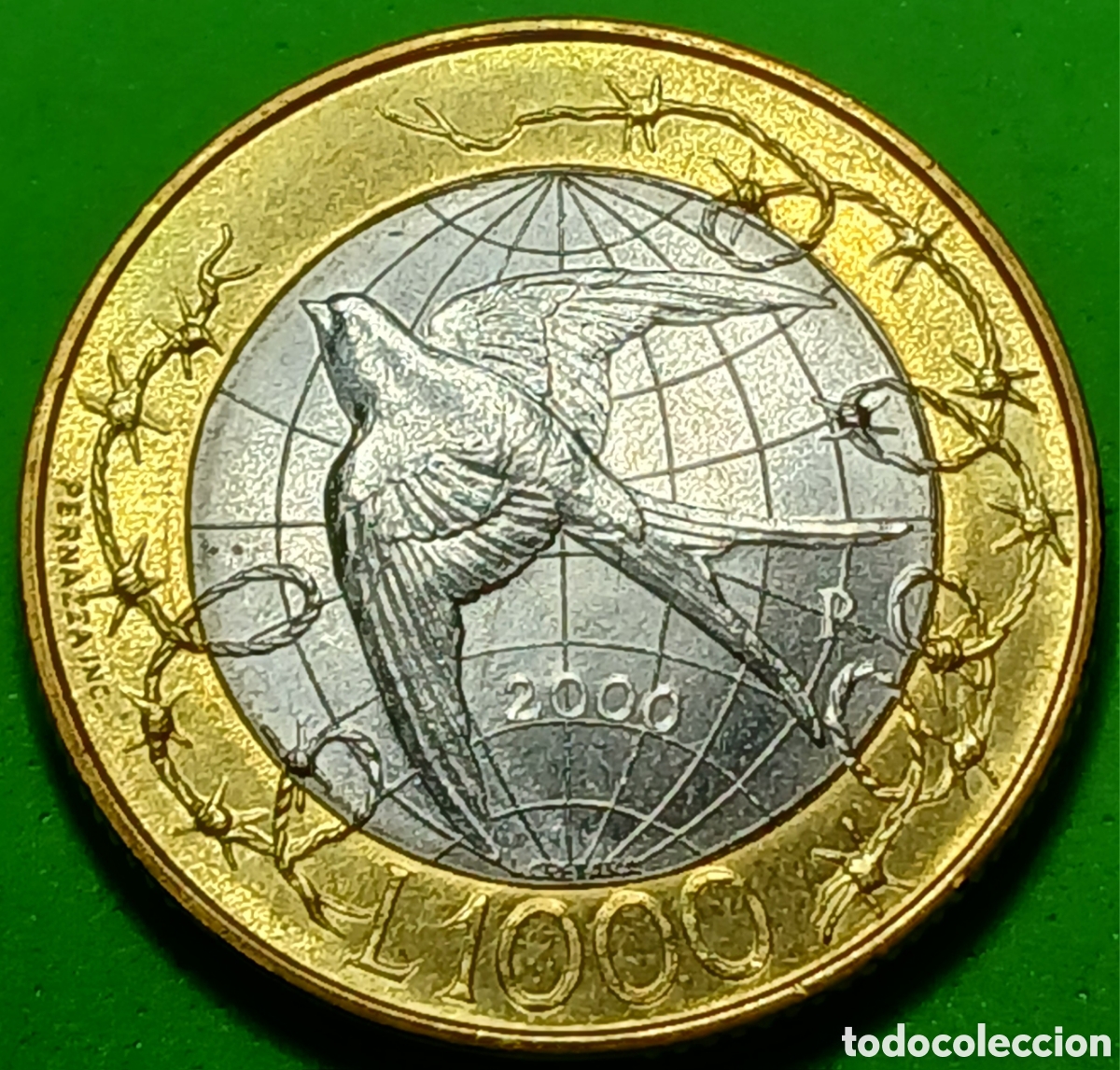 Monedas antiguas de Europa: San Marino 1000 liras 2000 km#405