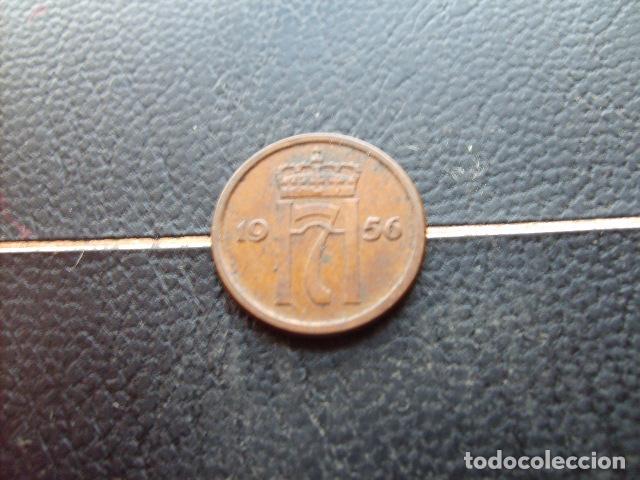 Monedas antiguas de Europa: * NORUEGA 1 ORE 1956 *
