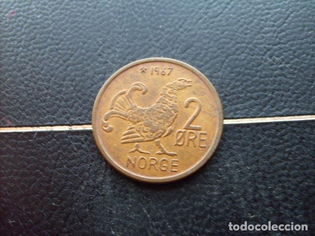 Monedas antiguas de Europa: * NORUEGA 2 ORE 1967 *