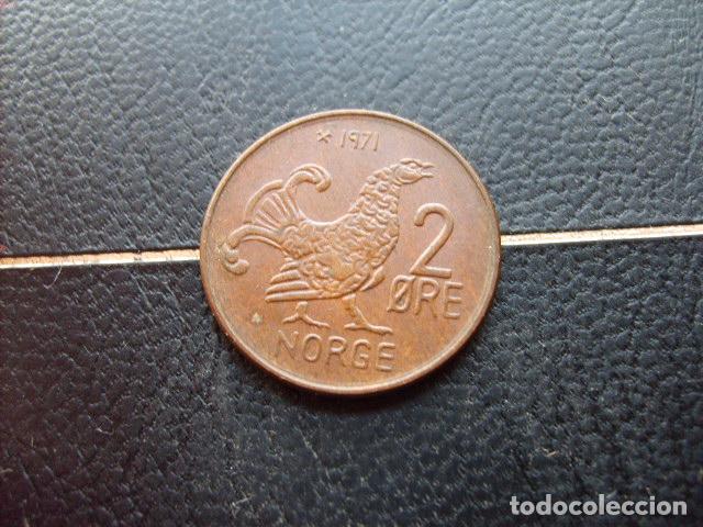 Monedas antiguas de Europa: * NORUEGA 2 ORE 1971 *