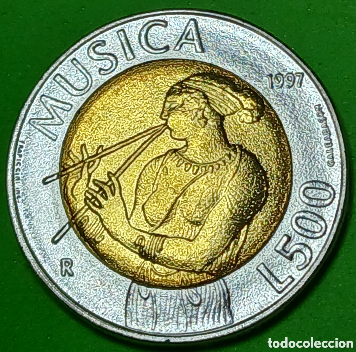 Monedas antiguas de Europa: San Marino 500 liras 1997 km#367 poco com&uacute;n!!!