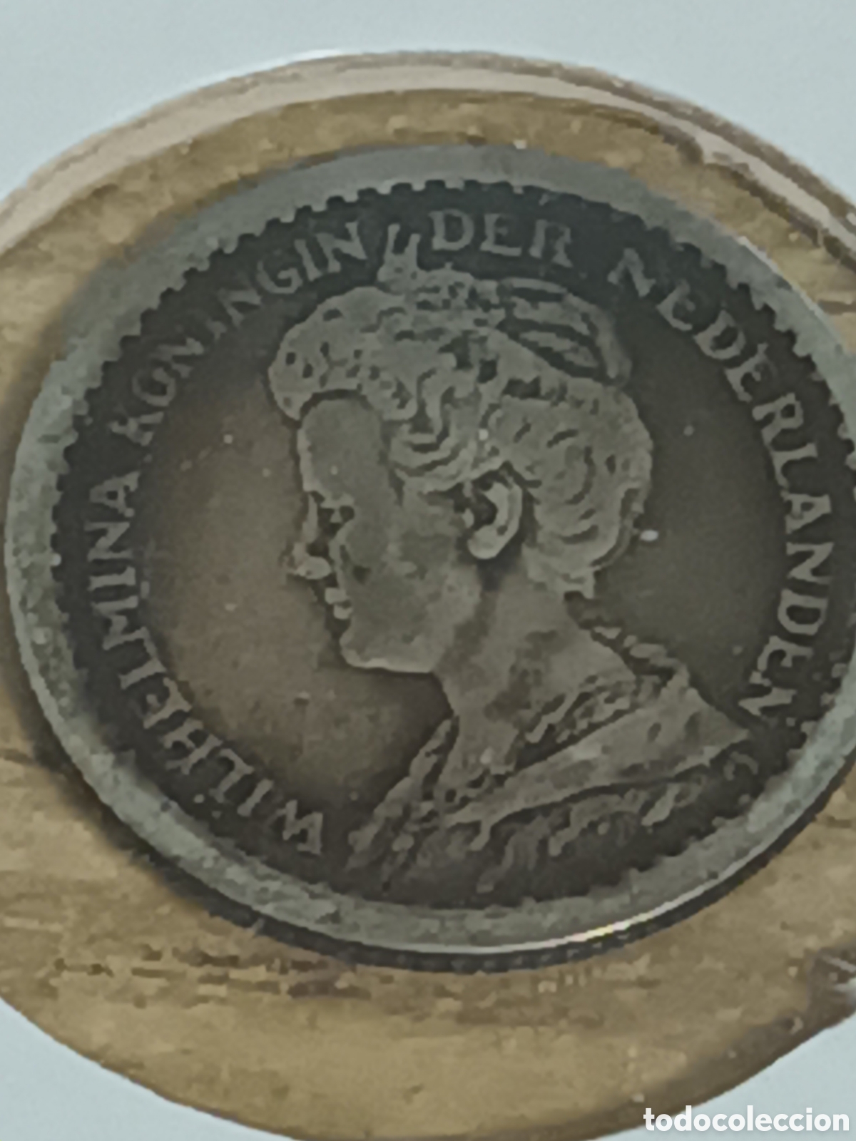 Monedas antiguas de Europa: 10 CENTAVOS DE FLORIN PLATA PAISES BAJOS REINA GUILLERMINA I 1912