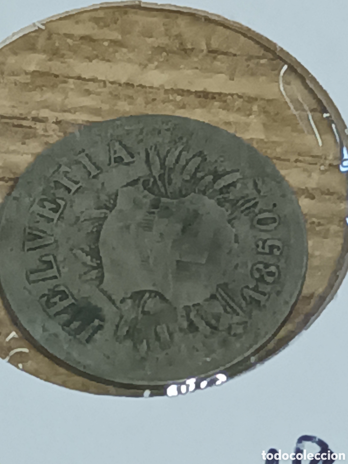 Monedas antiguas de Europa: 5 RAPPEN SUIZA PLATA 1850