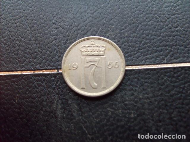 Monedas antiguas de Europa: * NORUEGA 10 ORE 1956