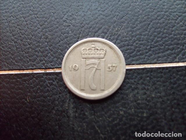 Monedas antiguas de Europa: * NORUEGA 10 ORE 1957