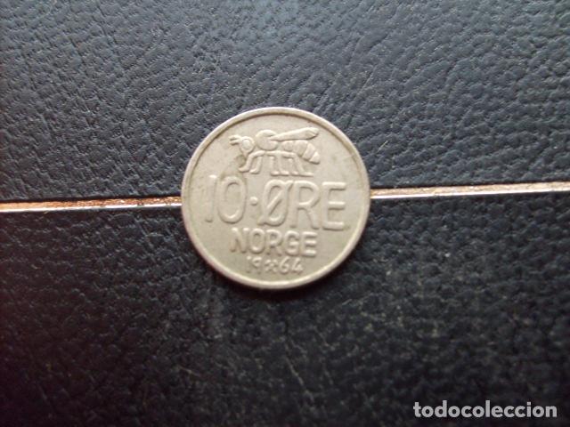 Monedas antiguas de Europa: * NORUEGA 10 ORE 1964