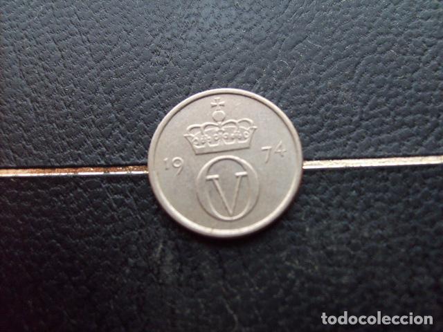 Monedas antiguas de Europa: * NORUEGA 10 ORE 1974