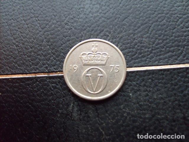Monedas antiguas de Europa: * NORUEGA 10 ORE 1975