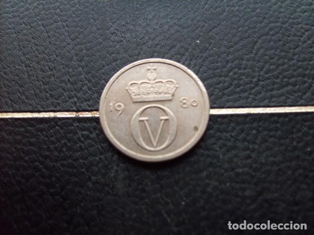 Monedas antiguas de Europa: * NORUEGA 10 ORE 1980