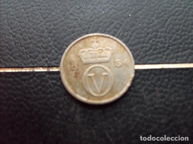 Monedas antiguas de Europa: * NORUEGA 10 ORE 1984