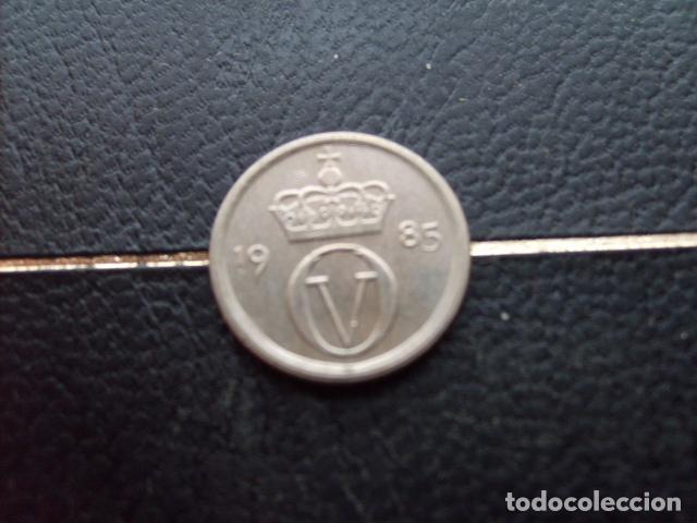 Monedas antiguas de Europa: * NORUEGA 10 ORE 1985