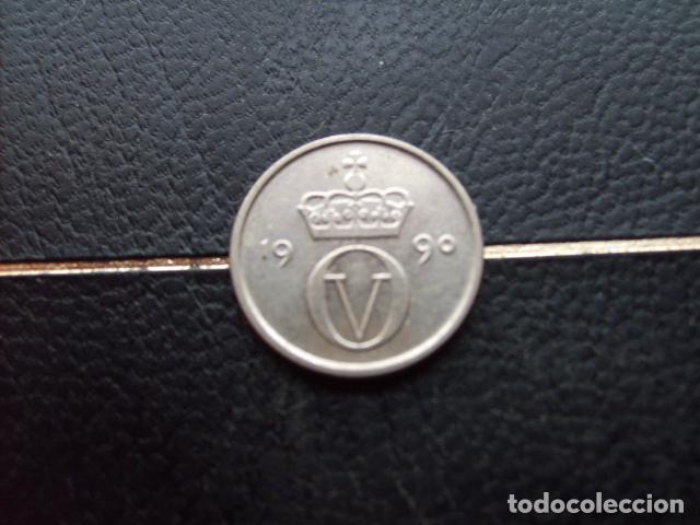 Monedas antiguas de Europa: * NORUEGA 10 ORE 1990