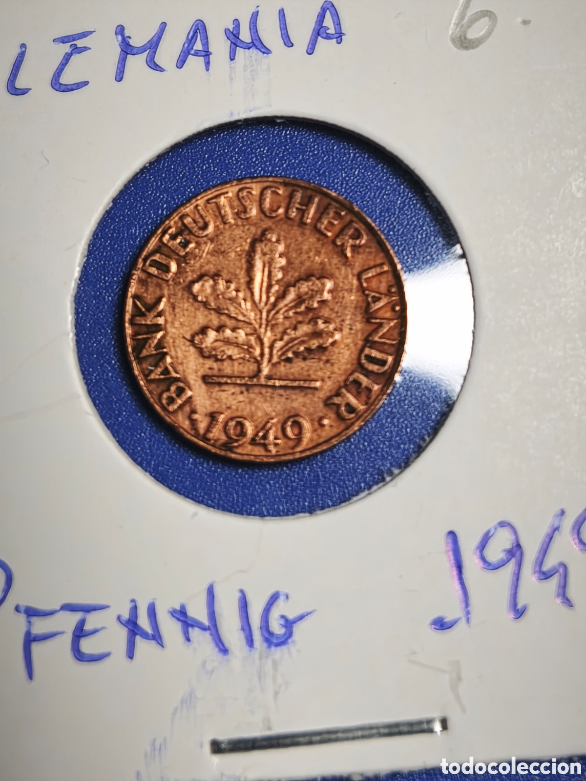 Monedas antiguas de Europa: Alemania. 1949. Pfennig
