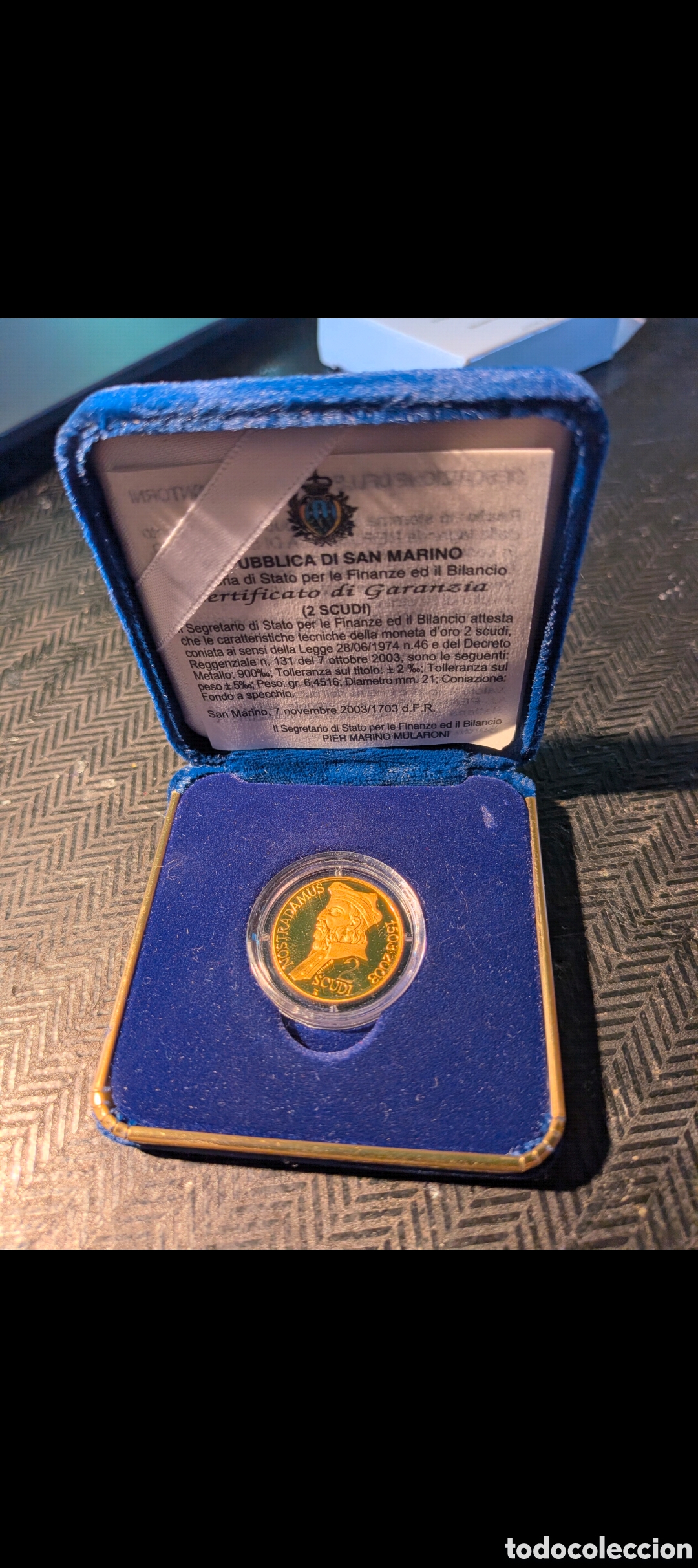 Monedas antiguas de Europa: Moneda de oro de 2 scudi del 2003 - Foto 3