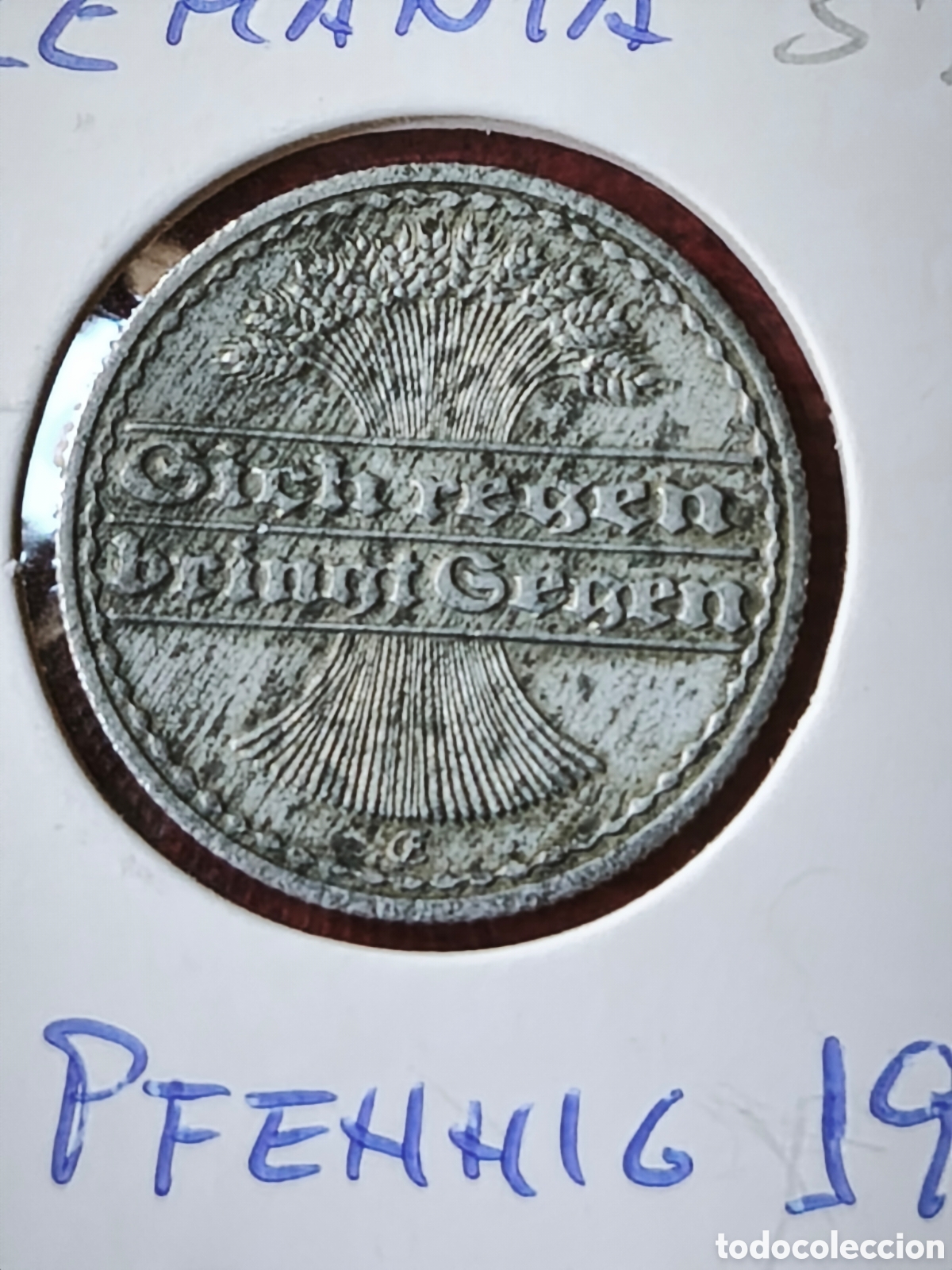 Monedas antiguas de Europa: Alemania. 1922. 50 pfennig