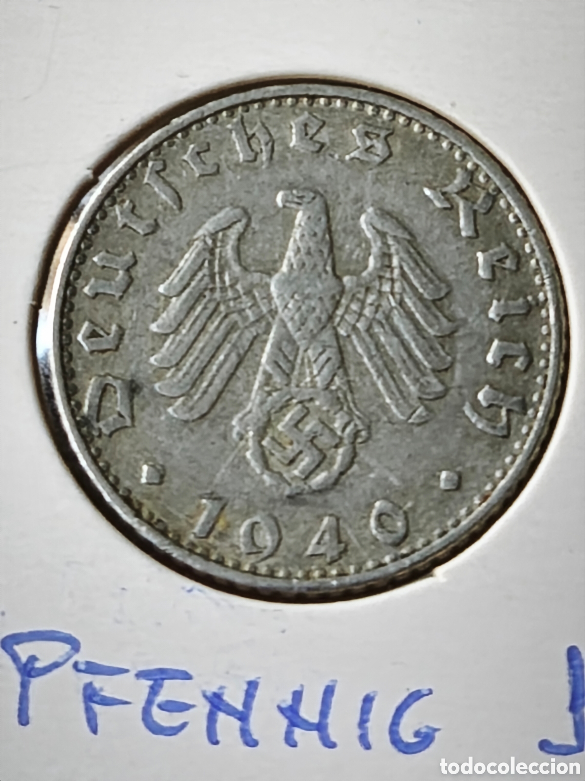 Monedas antiguas de Europa: Alemania. 1940. 50 pfennig