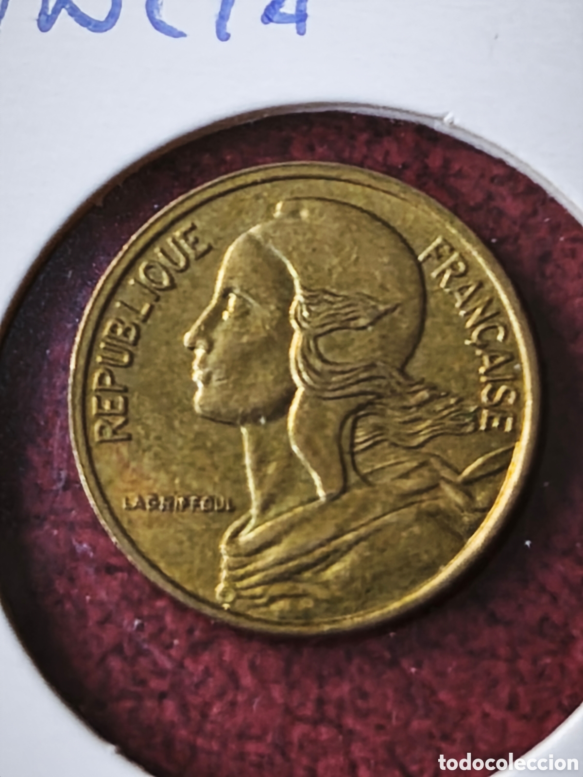 Monedas antiguas de Europa: Francia. 1980. 5 c&eacute;ntimos