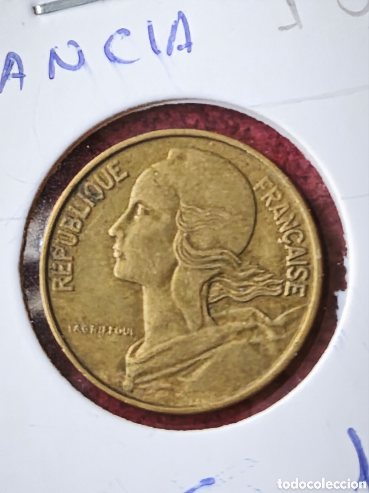 Monedas antiguas de Europa: Francia. 1963. 10 c&eacute;ntimos