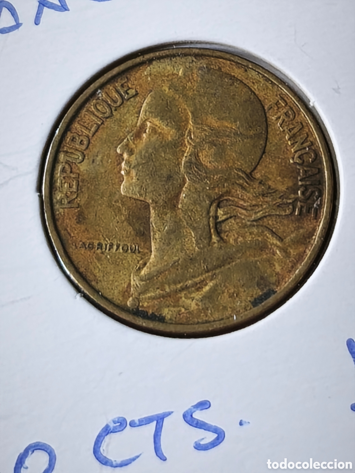 Monedas antiguas de Europa: Francia. 1969. 10 c&eacute;ntimos
