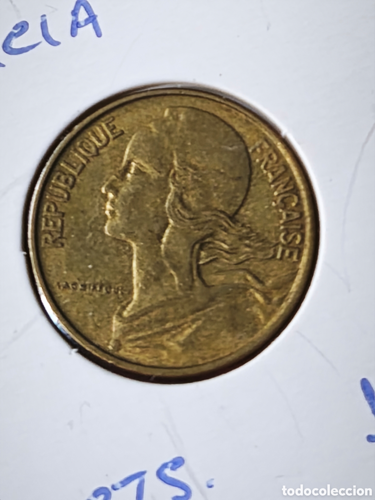 Monedas antiguas de Europa: Francia. 1973. 10 c&eacute;ntimos