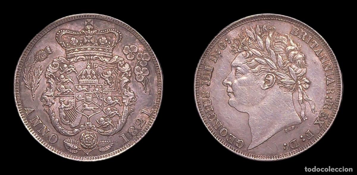 Monedas antiguas de Europa: GRAN BRETA&Ntilde;A GREAT BRITAIN GEORGE III 1 SHILLING 1821
