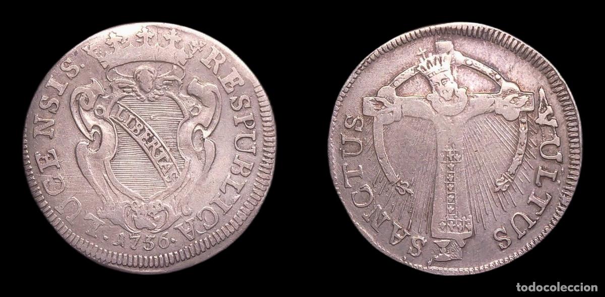 Monedas antiguas de Europa: ITALIA LUCCA 25 BOLOGNINI 1756 &rdquo;SANTA CROCE&rdquo; 8,22g