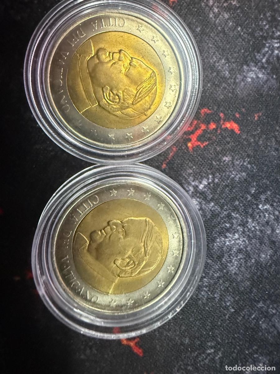 Monedas antiguas de Europa: Lote de 2 europruebas SPECIMEN 2005 &ndash; Tem&aacute;tica Vaticano &ndash; En c&aacute;psulas