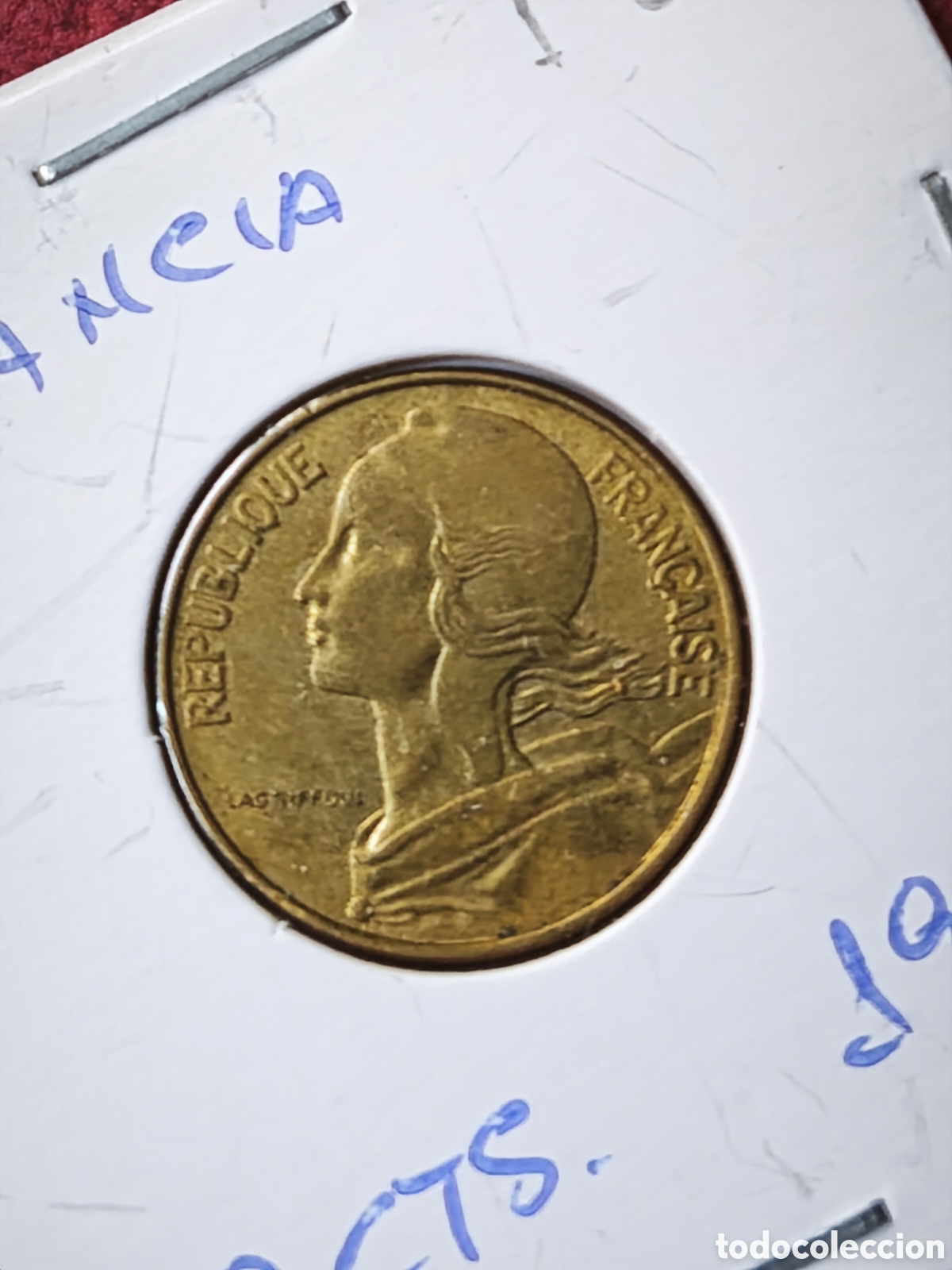 Monedas antiguas de Europa: Francia. 1975. 10 c&eacute;ntimos