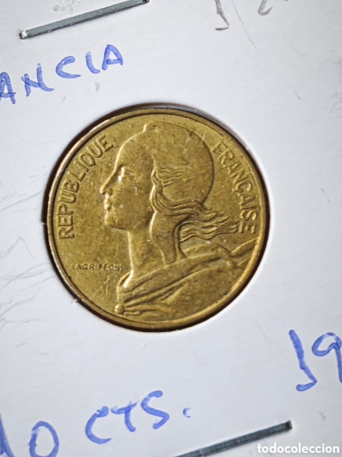 Monedas antiguas de Europa: Francia. 1983. 10 c&eacute;ntimos