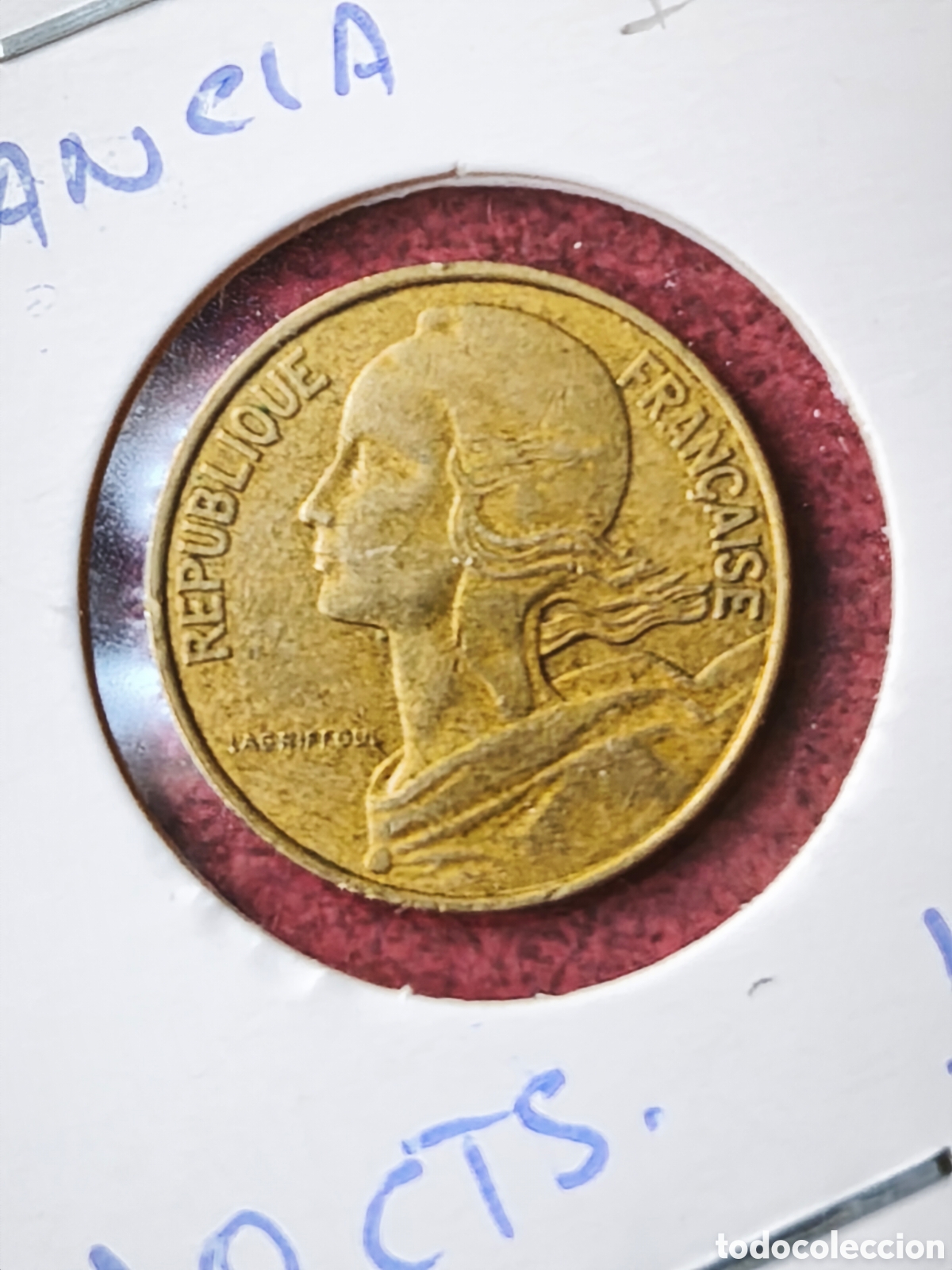 Monedas antiguas de Europa: Francia. 1991. 10 c&eacute;ntimos