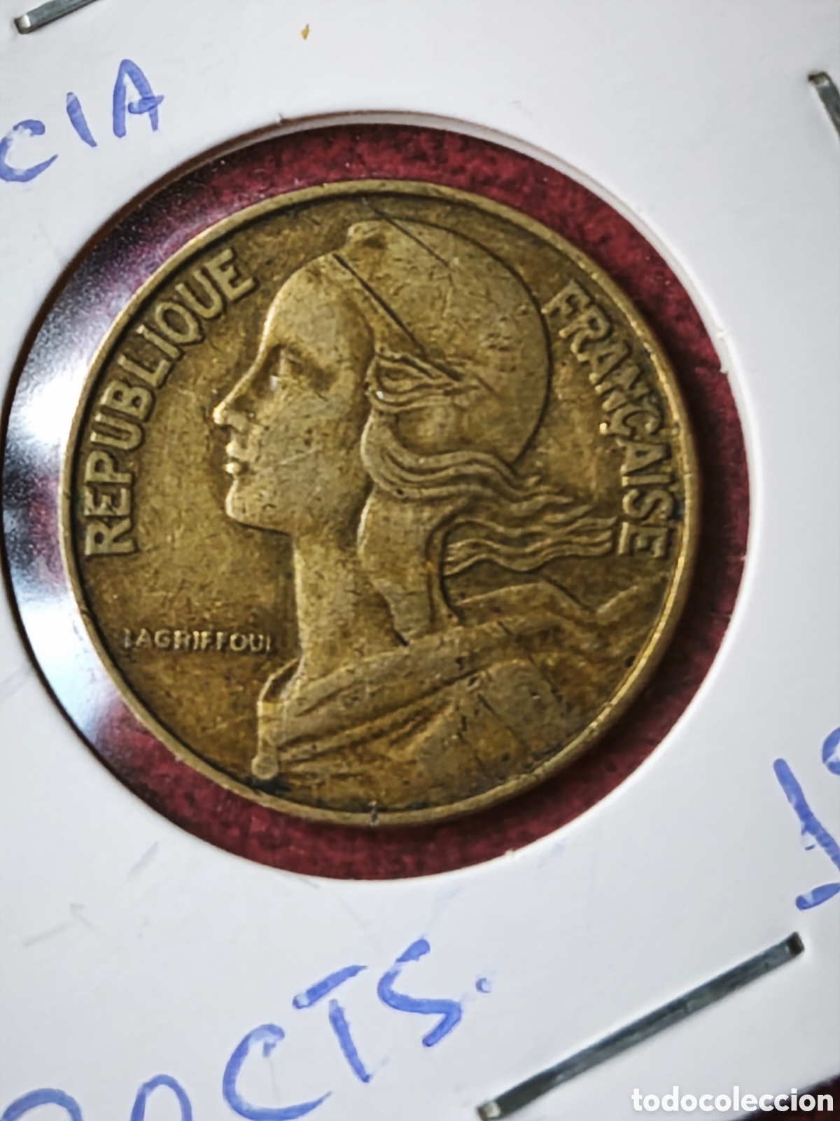 Monedas antiguas de Europa: Francia. 1964. 20 c&eacute;ntimos