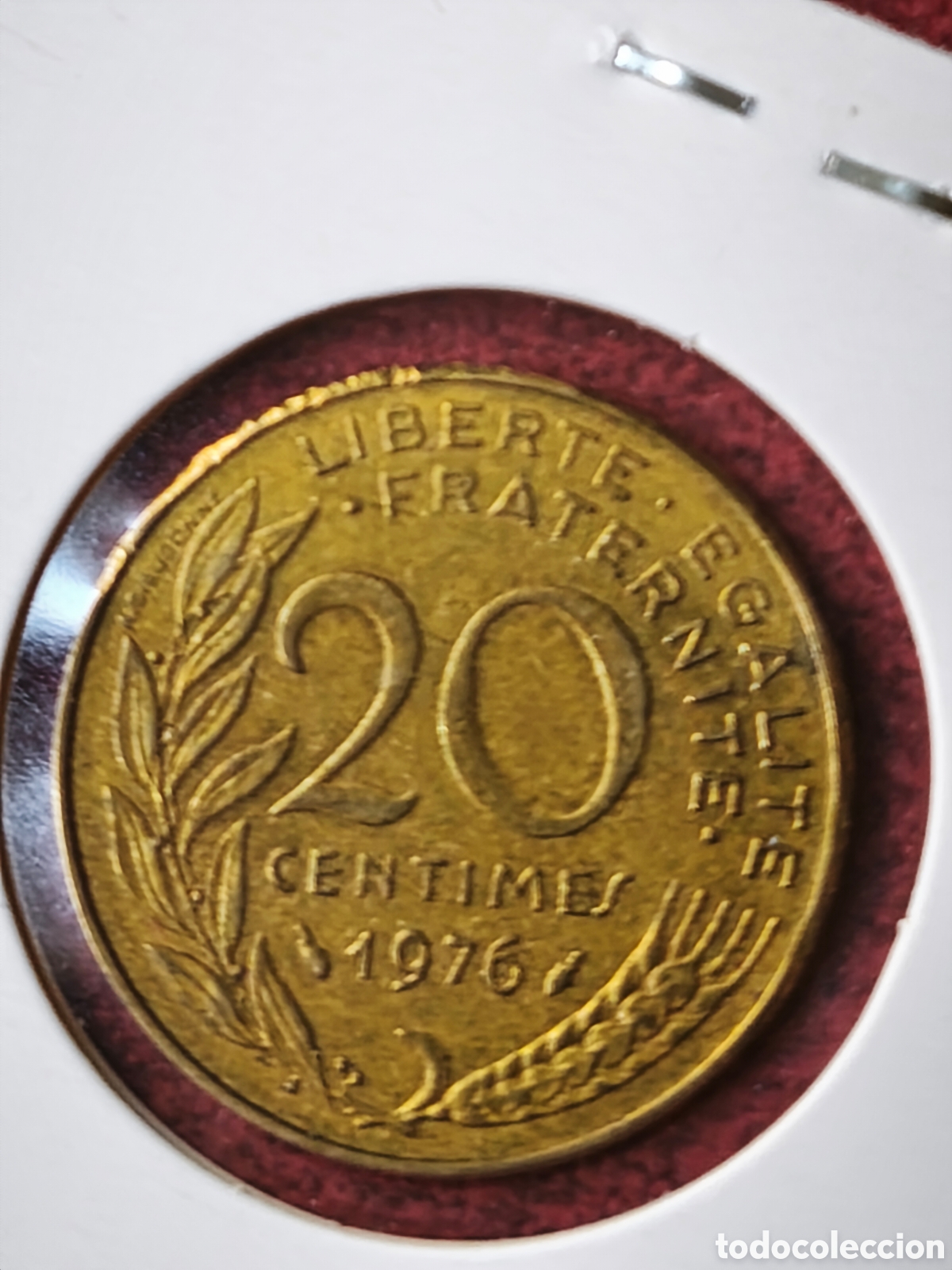 Monedas antiguas de Europa: Francia. 1976. 20 c&eacute;ntimos - Foto 2