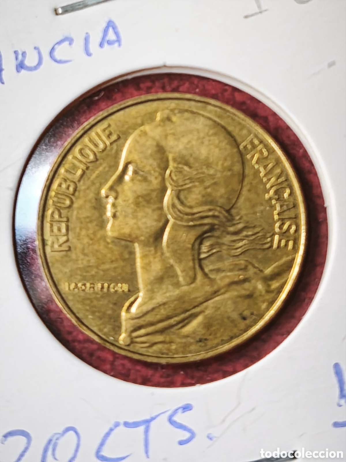 Monedas antiguas de Europa: Francia. 1978. 20 c&eacute;ntimos