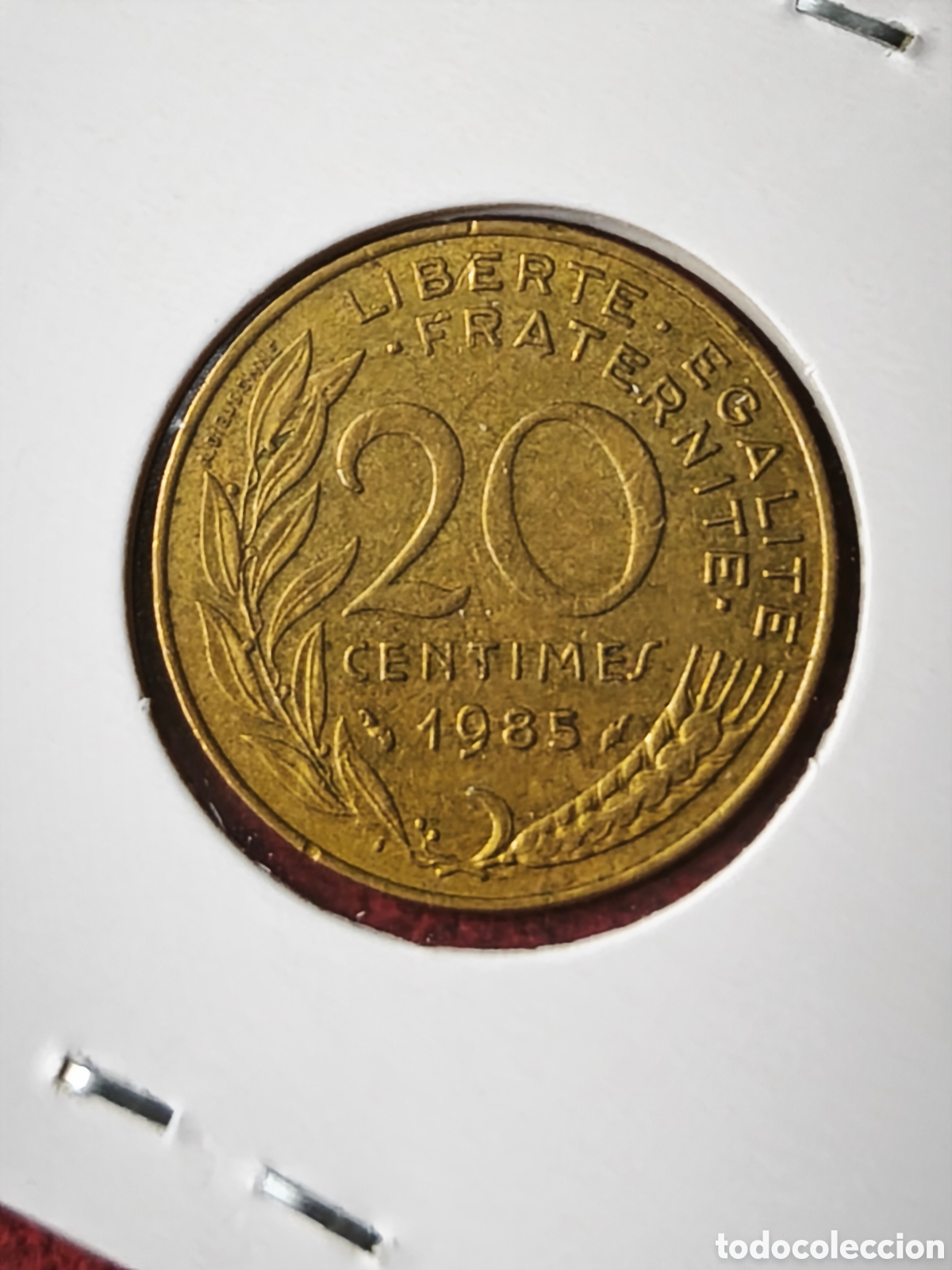 Monedas antiguas de Europa: Francia. 1985. 20 c&eacute;ntimos - Foto 2