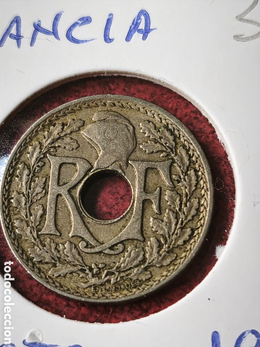 Monedas antiguas de Europa: Francia, 1920. 5 c&eacute;ntimos