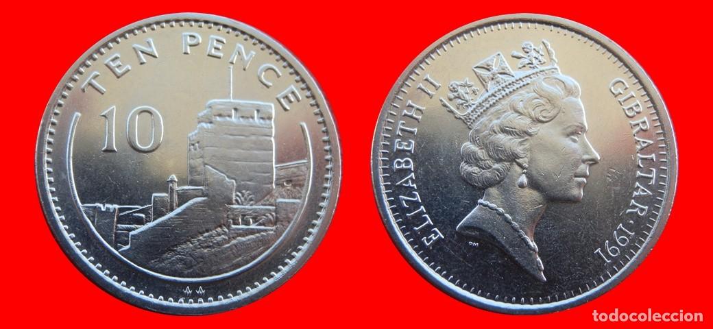 Monedas antiguas de Europa: 10 PENIQUES PENCE 1991 GIBRALTAR-157201